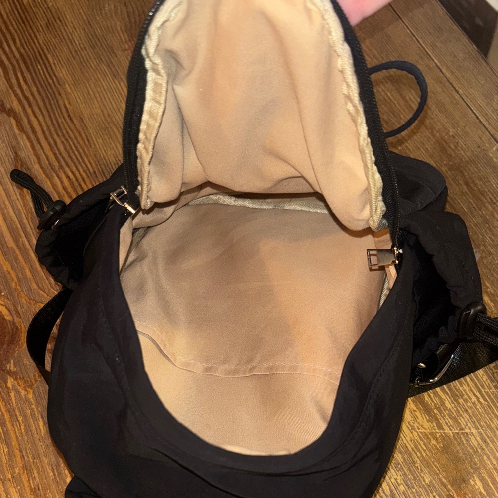 Black Drawstring Mini Backpack - image 4